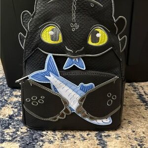 Loungefly Black Dragon Backpack